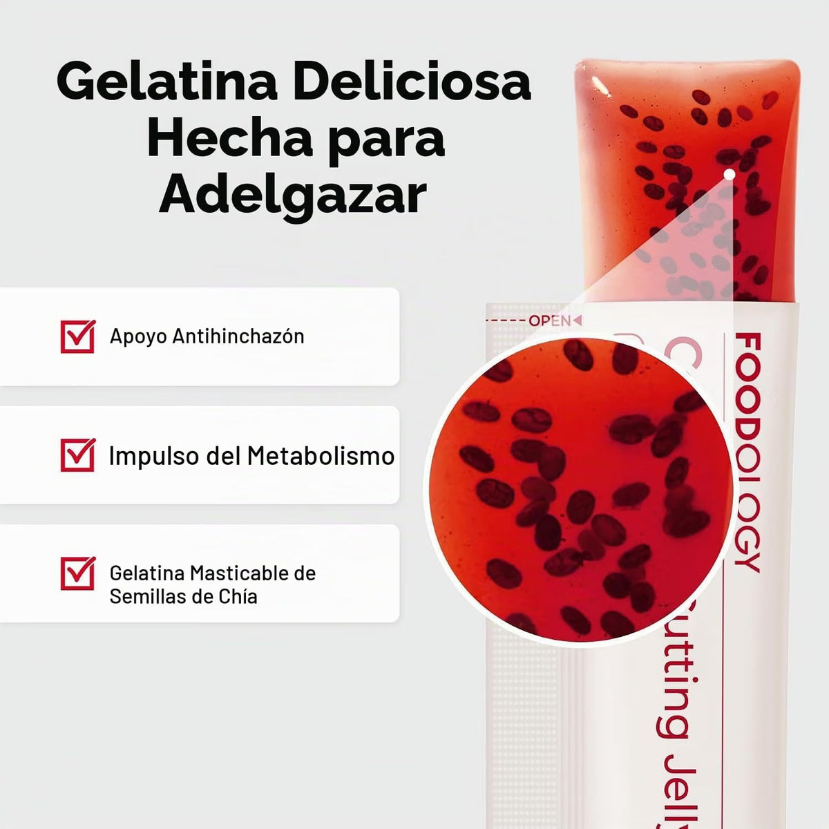 2 cajas de Barritas de Gelatina de Granada para Adelgazar, Fibra Prebiótica, Control del Apetito, Desintoxicación Intestinal, Colágeno