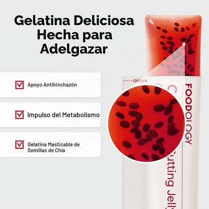 2 cajas de Barritas de Gelatina de Granada para Adelgazar, Fibra Prebiótica, Control del Apetito, Desintoxicación Intestinal, Colágeno