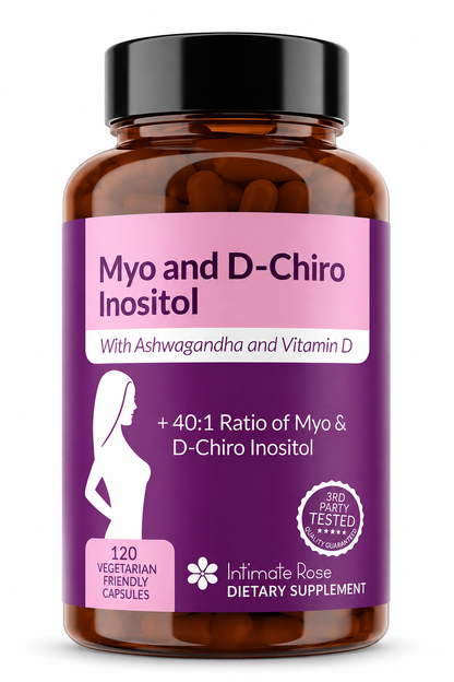 2 frascos de Myo-inositol y D-Chiro inositol para el equilibrio hormonal para mujeres