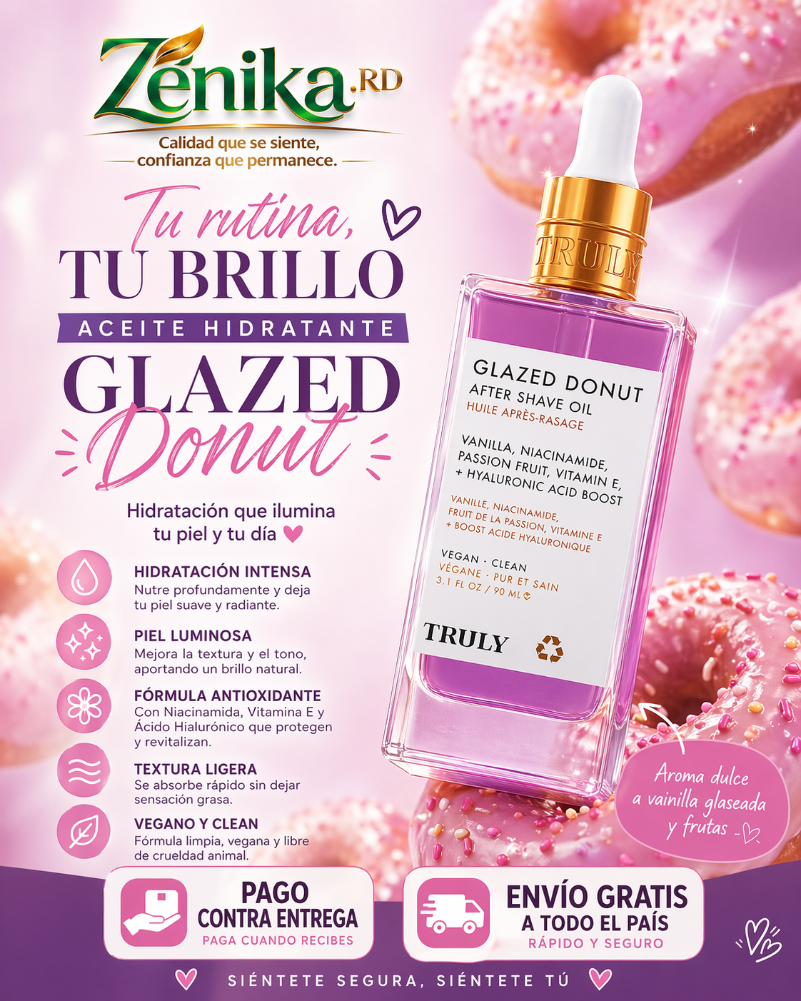 TRULY Glazed Donut After shave oil