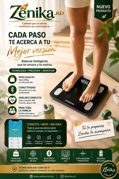 Báscula de baño inteligente