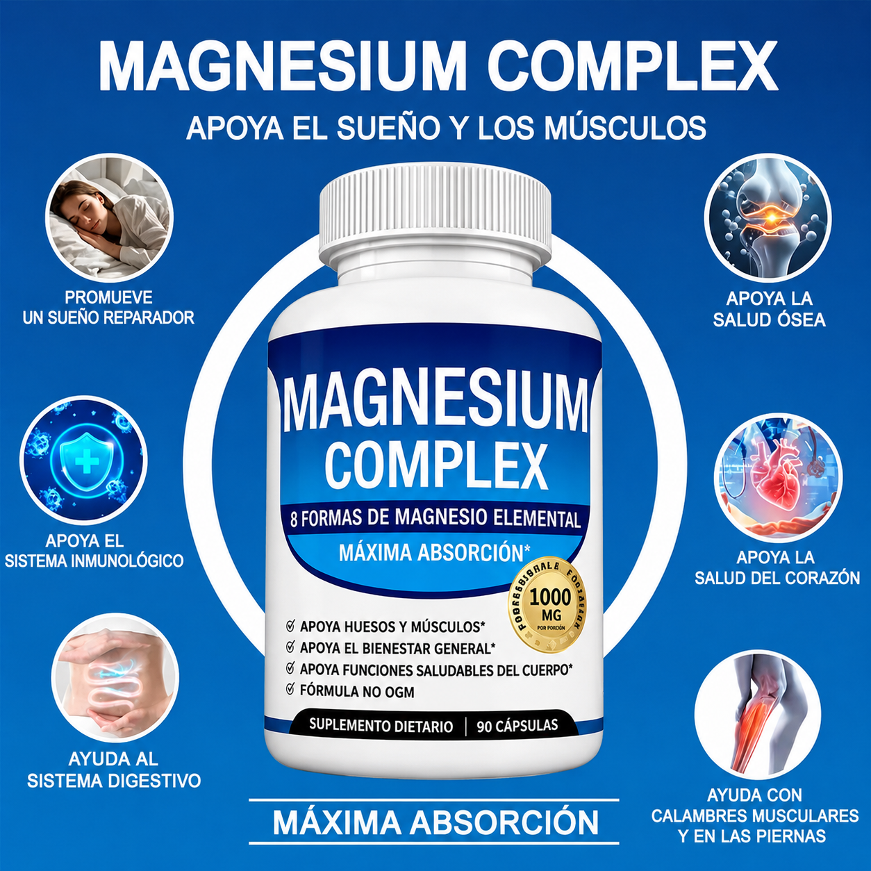 Magnesium Complex 1000 mg – 90 Cápsulas
