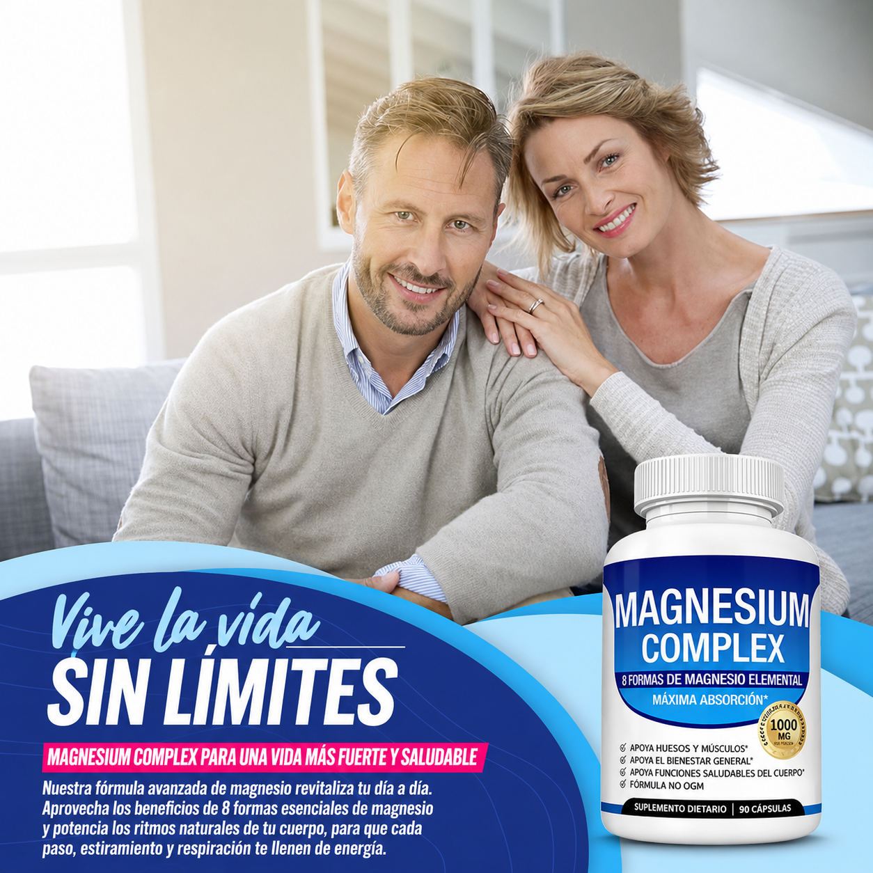 Magnesium Complex 1000 mg – 90 Cápsulas