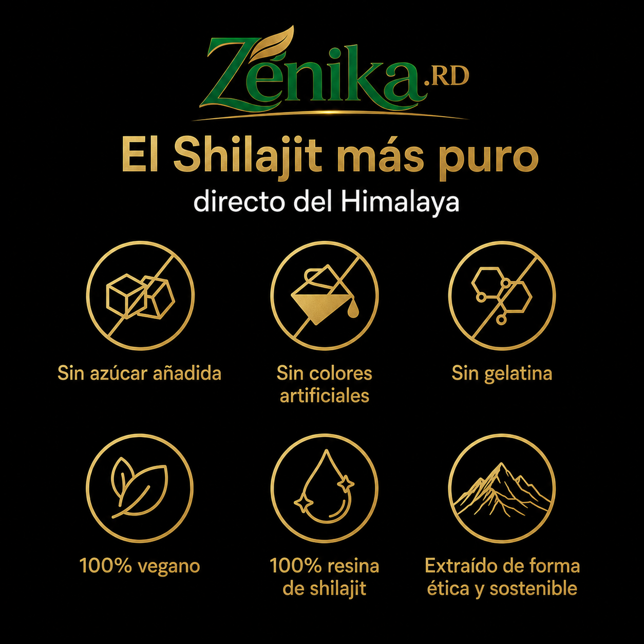 Gomitas Puras de Shilajit del Himalaya