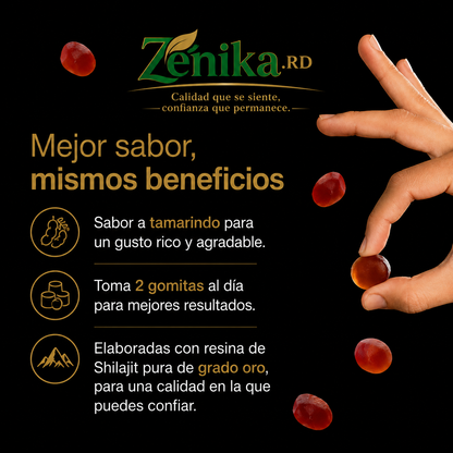 Gomitas Puras de Shilajit del Himalaya